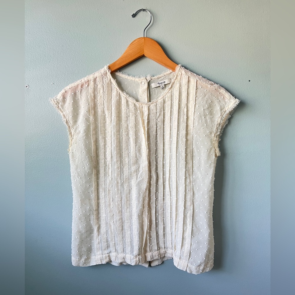 Madewell Women's Cream Top small EUC